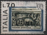 Stamps Italy -  Feria mundial d' Filatelia, Carro d' cursus publicus