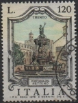 Stamps Italy -  Fuentes, Neptuno, Trento