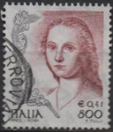 Stamps Italy -  Mujeres en el Arte, Dama d' Unicornio