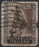 Stamps Italy -  Exposicion Internacional d' Agricultura, Estatua tyche d' Eutichide de Sicion