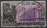 Stamps Italy -  1º0º Aniv. d' l' FAO, Estatúa, Termas y El Edificio