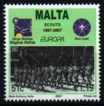 Sellos de Europa - Malta -  Cent. Movimiento Scouts