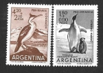 Sellos de America - Argentina -  B29-B30 - Cormorán y Pingüino Emperador