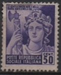 Stamps Italy -  Estatua d' l' 