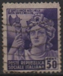 Stamps Italy -  Estatua d' l' 