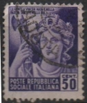 Stamps Italy -  Estatua d' l' 