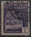 Stamps Italy -  Abadia d' Monte Casino