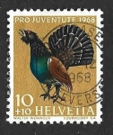 Stamps Switzerland -  B378 - Urogallo Común