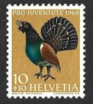 Stamps Switzerland -  B378 - Urogallo Común