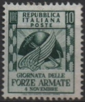 Stamps Italy -  Simbolos d' Ejercito, la Armada y Fuerzas Aéreas