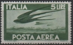 Stamps Italy -  Golondrinas en Vuelo