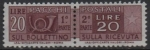 Stamps Italy -  Cuerno d' Correos y Cifras 