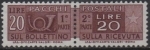 Stamps Italy -  Cuerno d' Correos y Cifras 