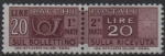 Stamps Italy -  Cuerno d' Correos y Cifras 