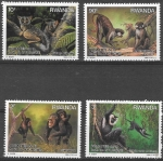 Sellos de Africa - Rwanda -  primates