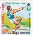 Stamps Equatorial Guinea -  OLIMPIADA MONTREAL'76