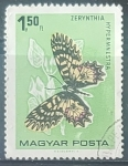 Stamps Hungary -  Mariposas - Zerynthia hypermnestra