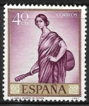 Sellos de Europa - Espa�a -      Pintores 1965 - Romero de Torres, La copla