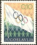 Stamps Yugoslavia -  bandera olimpica