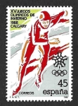 Stamps Spain -  Edif2932 - XXV JJOO de Invierno. Calgary