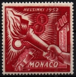 Stamps Monaco -  serie- Juegos Olímpicos HELSINKI'52