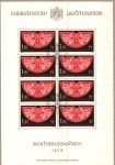 Stamps Liechtenstein -  Manta de la coronación