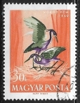 Stamps Hungary -  Aves - Ardea purpurea