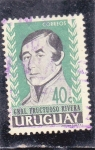 Sellos de America - Uruguay -  Gral Fructuoso Rivera