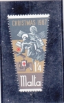 Sellos de Europa - Malta -  NAVIDAD'67