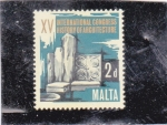 Sellos del Mundo : Europa : Malta : XV Congreso internacional historia y arquitectura