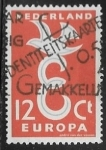 Sellos de Europa - Holanda -   Europa (C.E.P.T.) 1958 - Letter 'E'