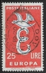 Sellos de Europa - Italia -   Europa (C.E.P.T.) 1958 - Letter 'E'