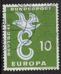 Sellos de Europa - Alemania -   Europa (C.E.P.T.) 1958 - Letter 'E'