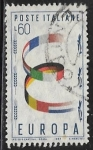 Sellos de Europa - Italia -   Europa (C.E.P.T.) 1957 -Banderas coloridas