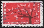 Sellos del Mundo : Asia : Turqua : Europa (C.E.P.T.) 1962 - Arbol