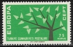 Sellos del Mundo : Asia : Turqua : Europa (C.E.P.T.) 1962 - Arbol