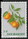 Stamps San Marino -  Frutas - Mandarinas