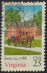 Stamps United States -  Ratificación Virginia