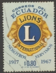 Sellos de America - Ecuador -  Lion 50 Anivº