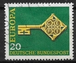 Sellos del Mundo : Europa : Alemania :  Europa (C.E.P.T.) 1968 - Llave