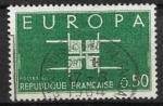 Sellos de Europa - Francia -   Europa (C.E.P.T.) 1963 - Letras