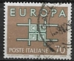 Sellos de Europa - Italia -   Europa (C.E.P.T.) 1963 - Letras 