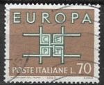 Sellos de Europa - Italia -   Europa (C.E.P.T.) 1963  - Letras