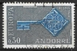 Sellos del Mundo : Europe : Andorra :  Europa (C.E.P.T.) 1968 - Llave