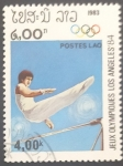 Stamps Laos -  JJ.OO. Los Angeles 84