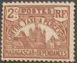 Stamps Madagascar -  Palacio real en Antananarivo