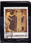 Stamps Greece -  Las epopeyas de Homero: encuentro de Ulises con Nausicaa