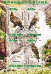 Stamps Rwanda -  AVES-AGUILAS