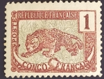 Stamps Republic of the Congo -   Leopardo (Panthera pardus)
