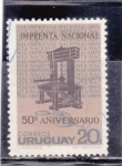 Stamps Uruguay -  imprenta nacional 50 aniversario